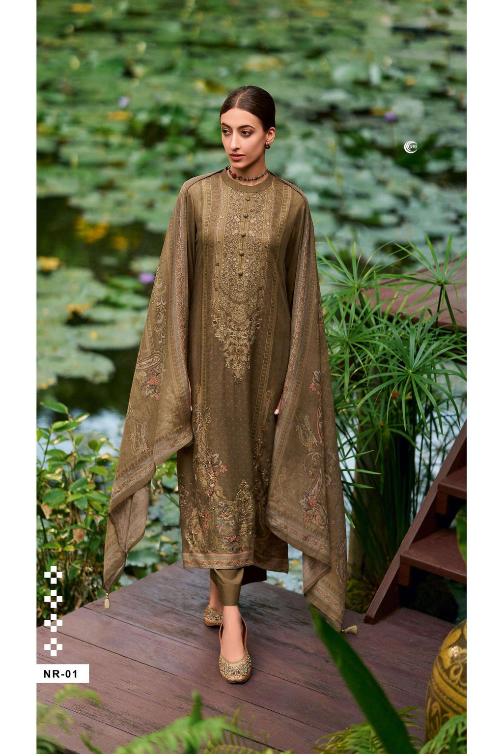 PURE COTTON PRINT WITH EMBROIDERY SUIT