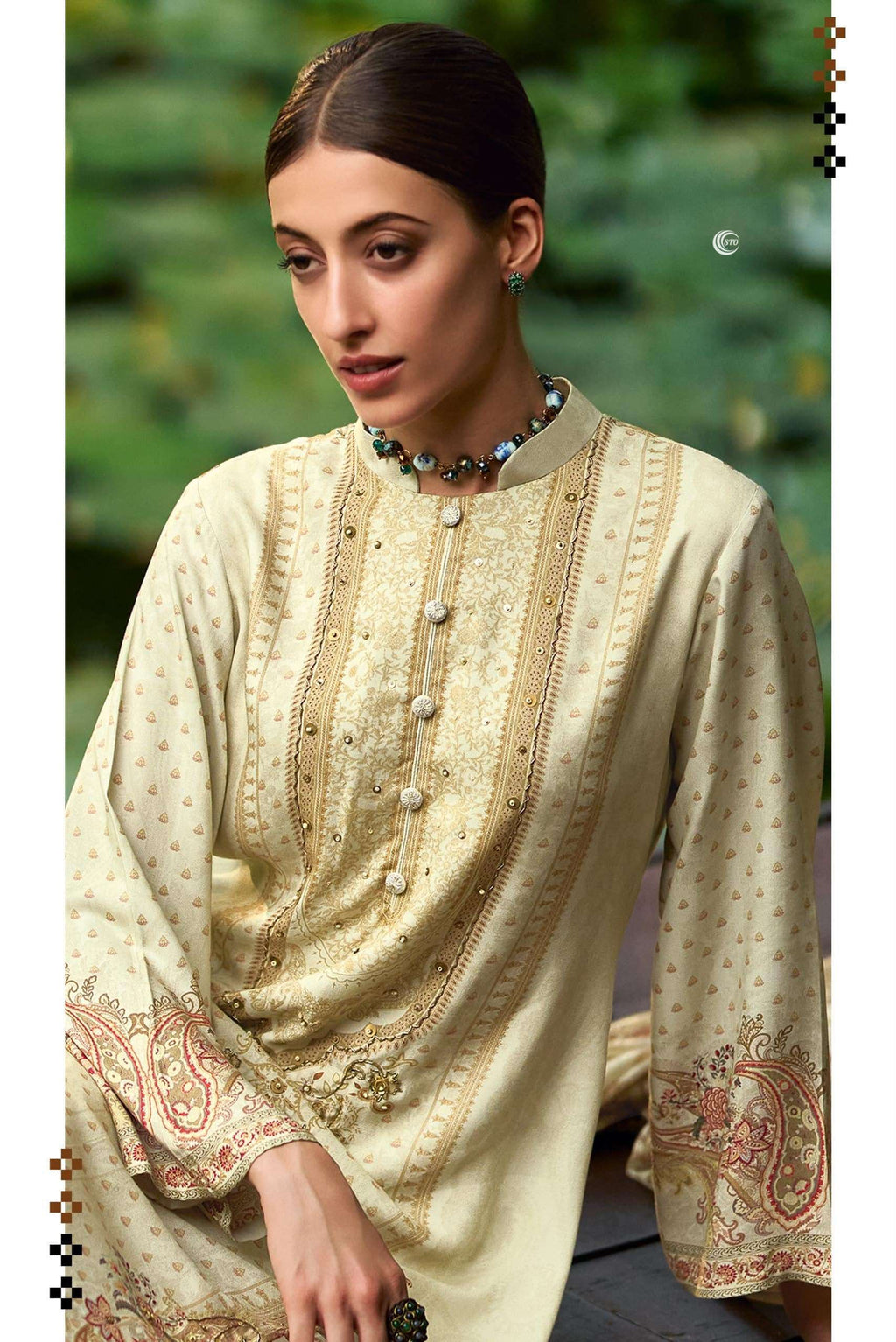 PURE COTTON PRINT WITH EMBROIDERY SUIT