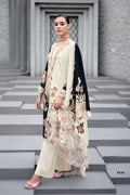 PURE MASLIN SILK PRINT WITH EMBROIDRY SUIT