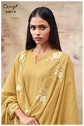 PURE BEMBERG MUL EMBROIDERED SUITS WITH PURE BEMBERG MUL EMBROIDERED DUPATTA & COTTON BOTTOM