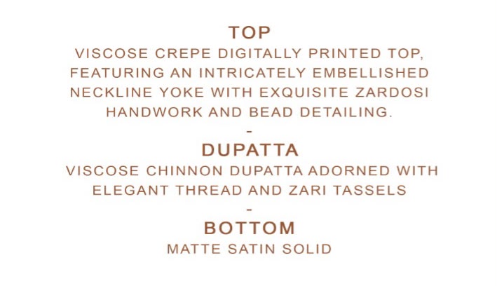 PURE VISCOSE CREPE PRINT WITH EMBROIDERY