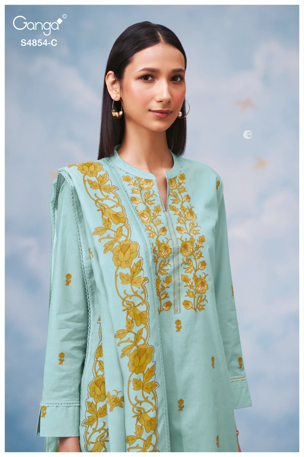 PURE COTTON PRINT WITH EMBROIDERY SUIT