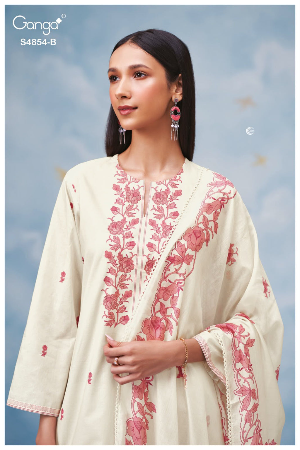PURE COTTON PRINT WITH EMBROIDERY SUIT