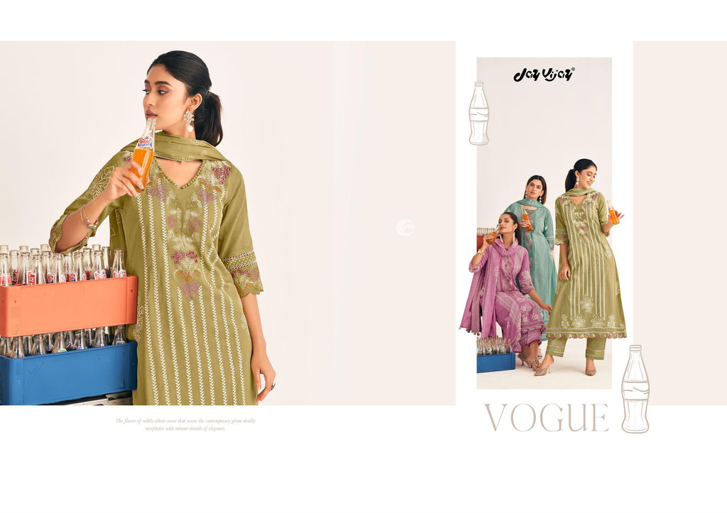 PURE MUL COTTON PRINT WITH EMBROIDERY SUIT