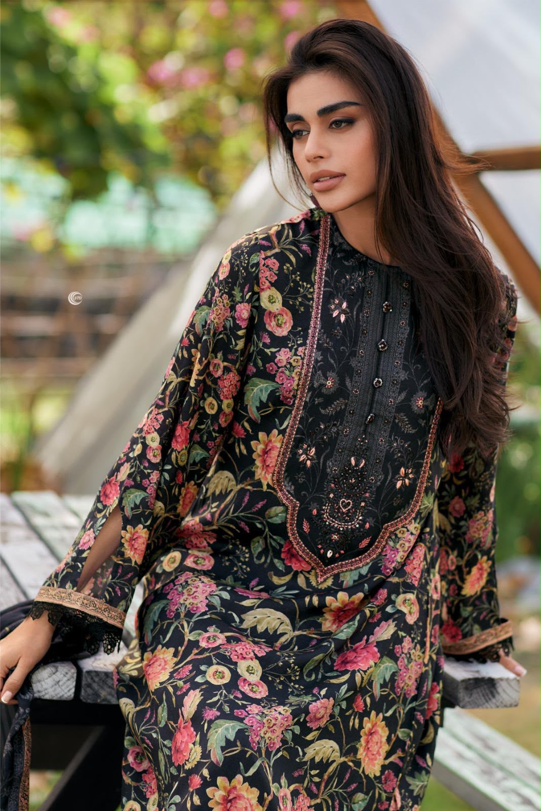 PURE COTTON PRINT WITH EMBROIDERY SUITS &amp; PURE COTTON DUPATTA, COTTON BOTTOM