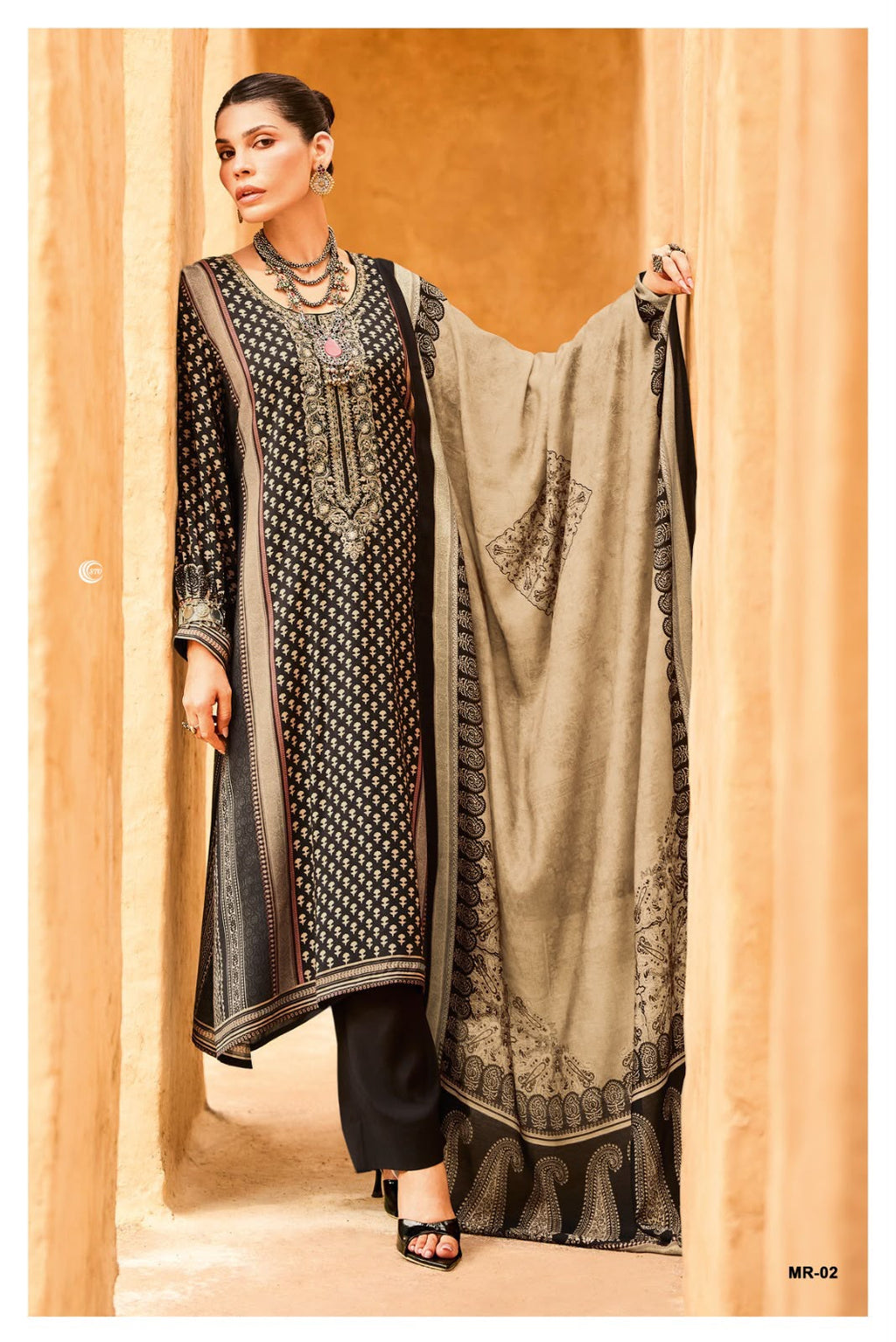 COTTON PRINT WITH EMBROIDERY SUIT