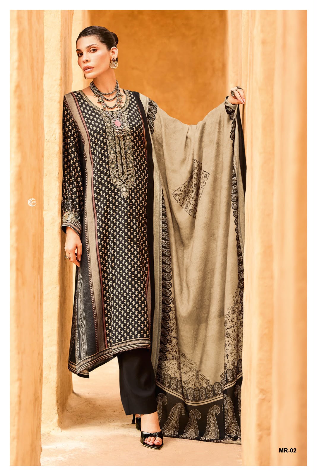 COTTON PRINT WITH EMBROIDERY SUIT